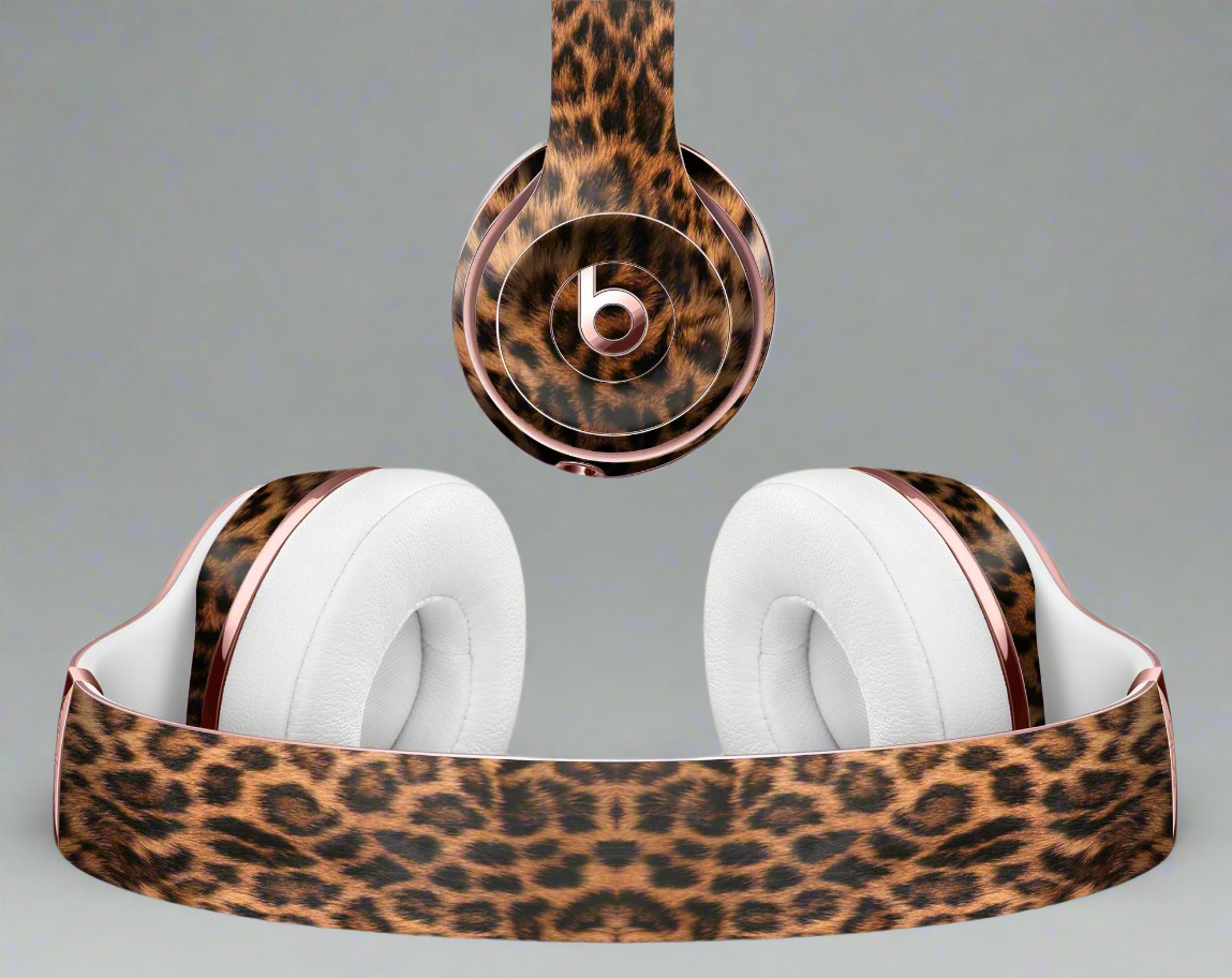 Mirrored Leopard Hide - Full Body Skin Decal Wrap Kit for Beats by Dre